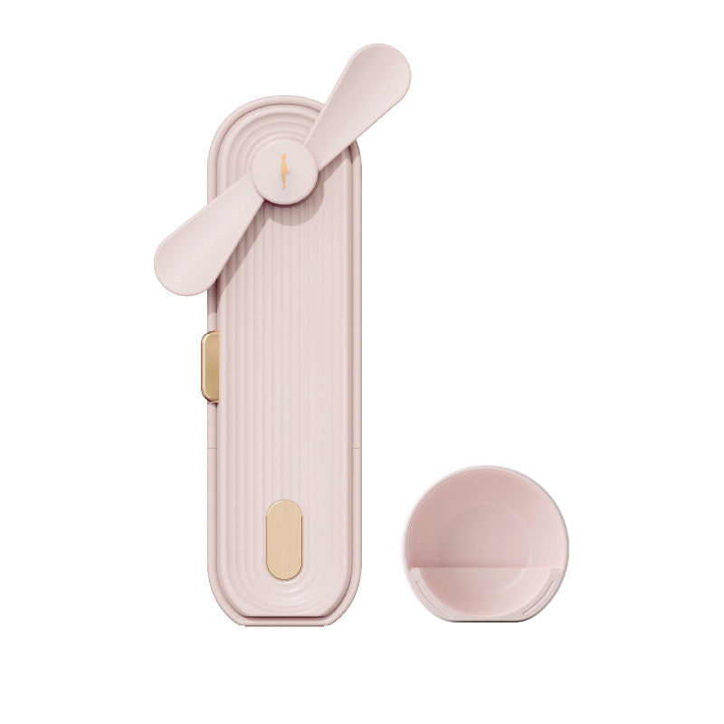 Lisslune | Portable Rechargeable Handheld Fan, with Two Wind Speeds & Power Bank