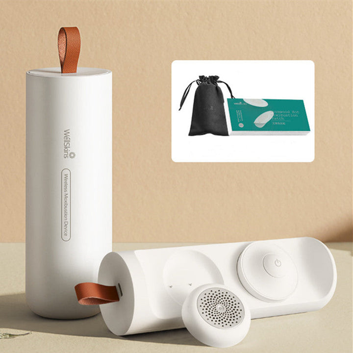 Lisslune | Portable Moxibustion Kit, with Intelligent Temperature Control, Far Infrared Heating, Safe and Smoke-free, for Neck, Back, Waist & More