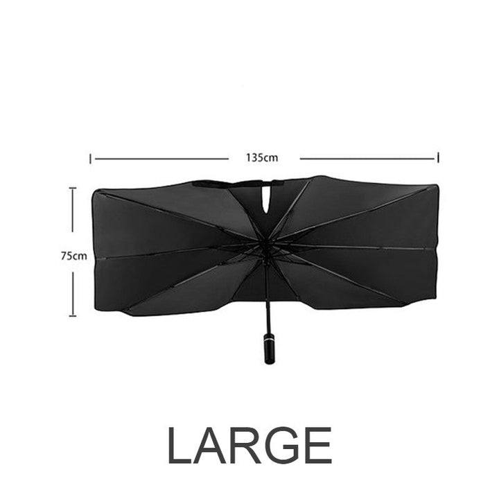 Lisslune | Car Windshield Sunshade Umbrella, Fits Windshields of Various Sizes