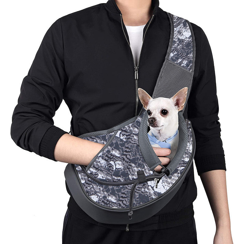 Lisslune | Pet Dog Carrier Sling Bag with Adjustable Strap & Phone Pocket, for Dogs & Cats