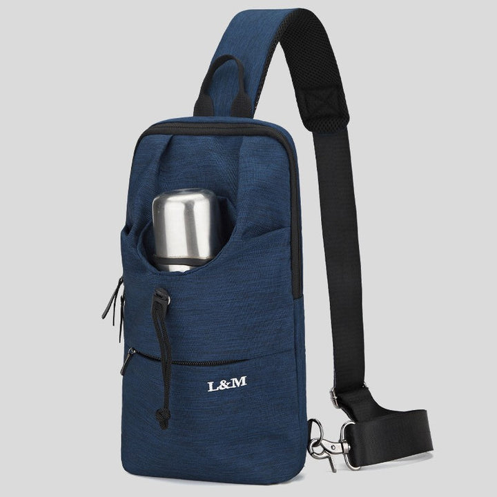 Lisslune | Portable Waterproof Sling Bag with Cup Holder, for Travel, Biking, Gym & More