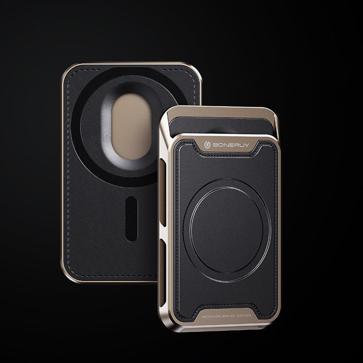 Lisslune | Magnetic Leather Slim Card Holder