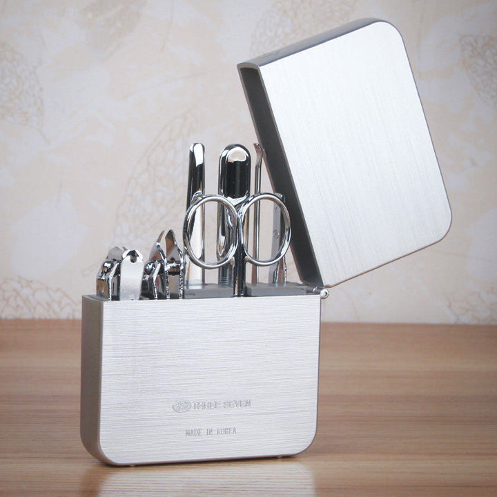 Lisslune | 7-Piece Manicure Kit, with 2 Nail Clippers, Beauty Scissors, Nail File, Ear Pick, for Fingernails & Toenails