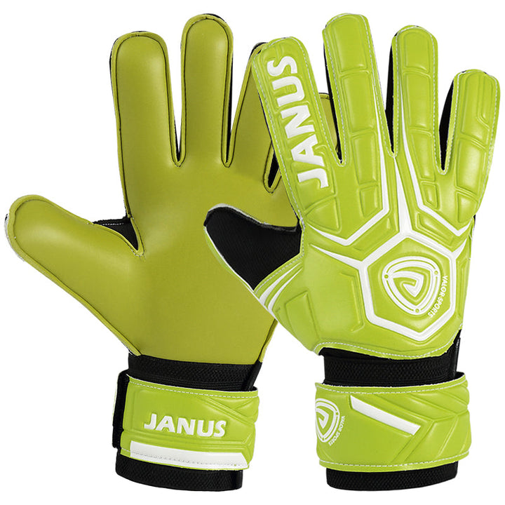 Lisslune | Goalkeeper Gloves with Finger Support, Anti-Slip Palm and Soft PU Hand Back, for Men & Women, Youth & Adult