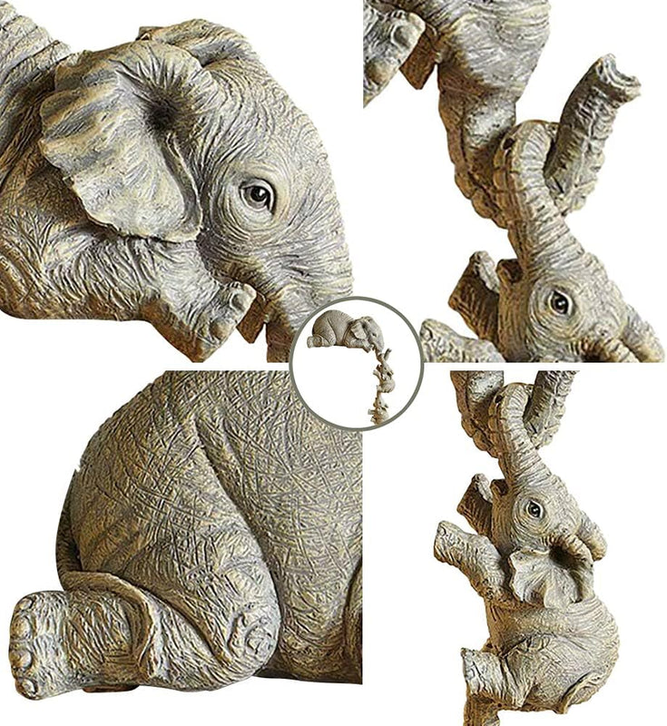 Lisslune | Eleva Decorative Elephants Family Figurines – Set of 3 Interior Decoration
