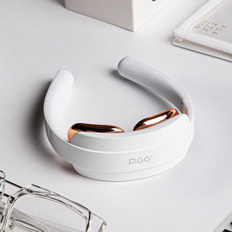 Lisslune | Foldable Wireless Smart Neck Massager with Heating Function, 5 Massage Modes and Low-frequency Pulse Technology, for Neck, Muscle, Shoulder & Cervical Pain Relief