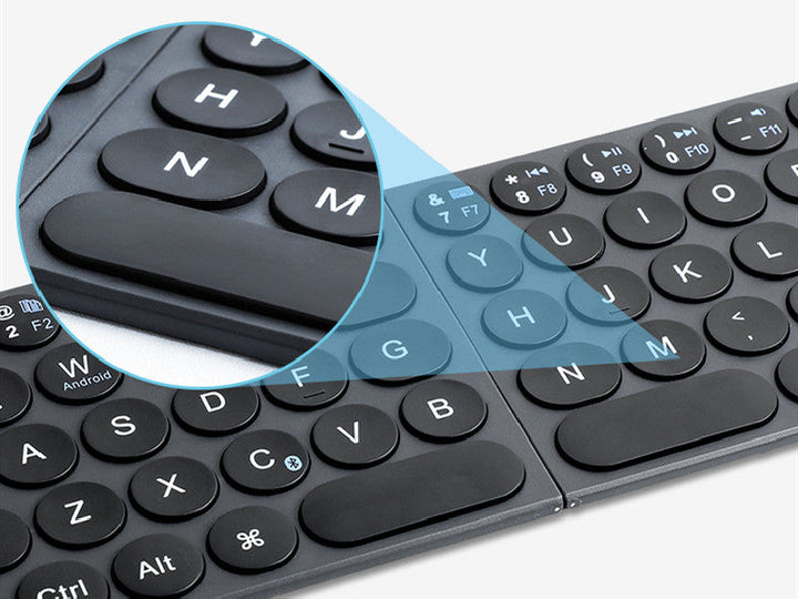 Lisslune | Portable Foldable Keyboard, with Ultra-slim & Lightweight Design, for Travel, Home, Office & More