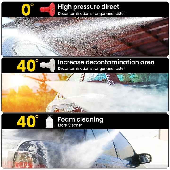 Lisslune | Cordless High Pressure Washer – Portable Jet Cleaner with Lithium Battery & Adjustable Nozzle
