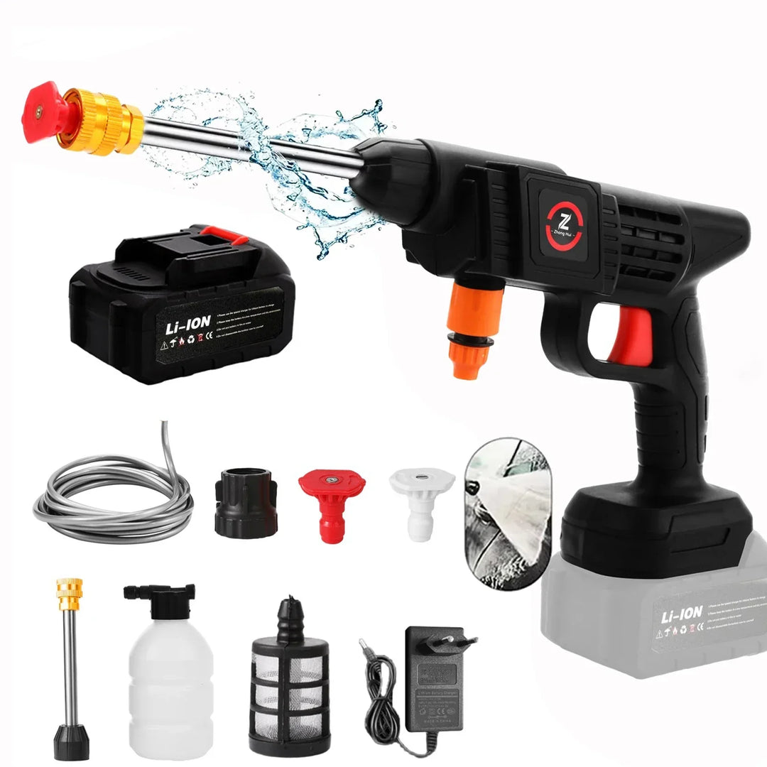 Lisslune | Cordless High Pressure Washer – Portable Jet Cleaner with Lithium Battery & Adjustable Nozzle