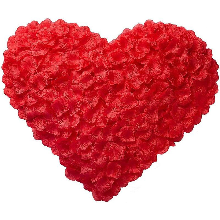 Lisslune | Romantic Elegance Silk Rose Petals Collection: 1000 Luxurious Red Petals for Memorable Celebrations