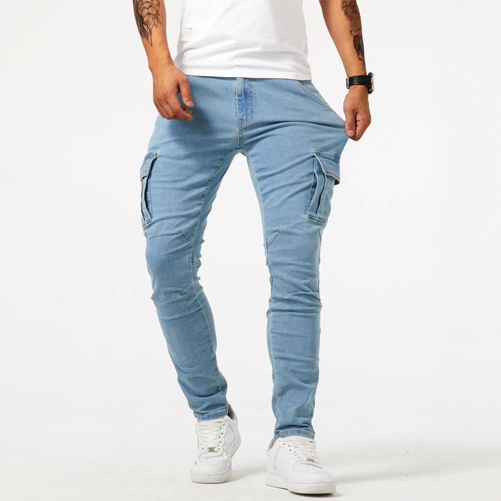 Lisslune | Denim Cargo Jeans