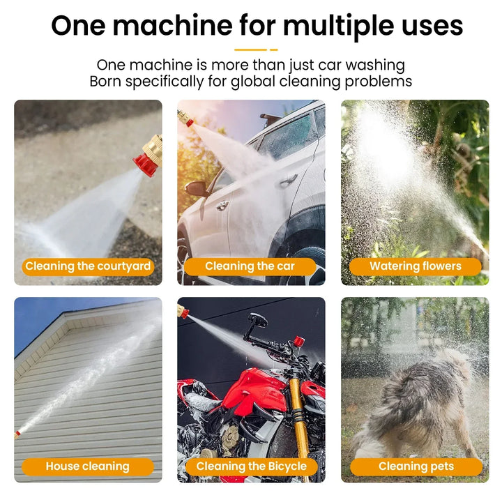 Lisslune | Cordless High Pressure Washer – Portable Jet Cleaner with Lithium Battery & Adjustable Nozzle