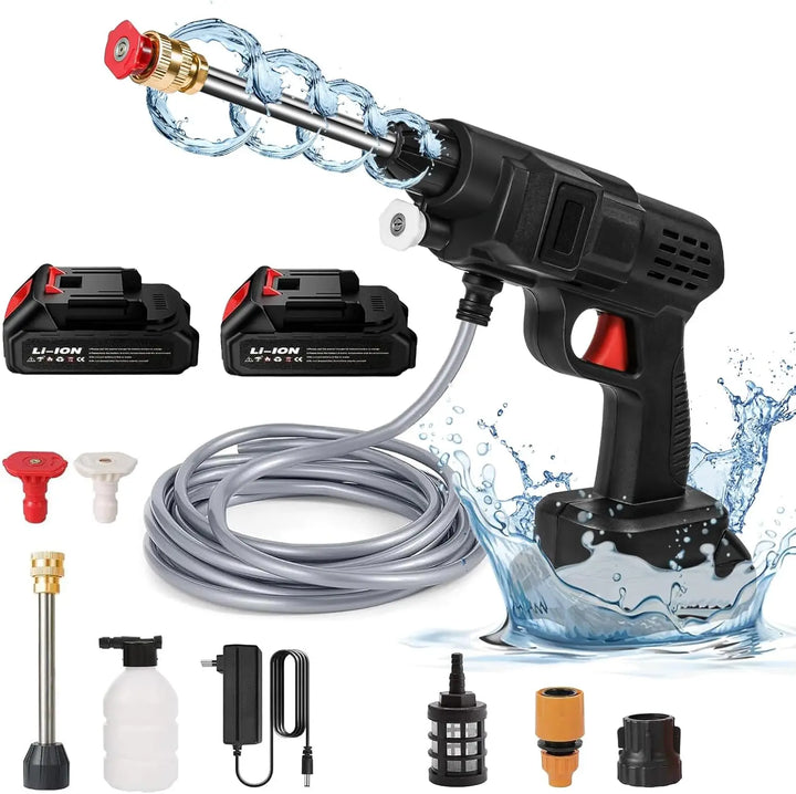 Lisslune | Cordless High Pressure Washer – Portable Jet Cleaner with Lithium Battery & Adjustable Nozzle