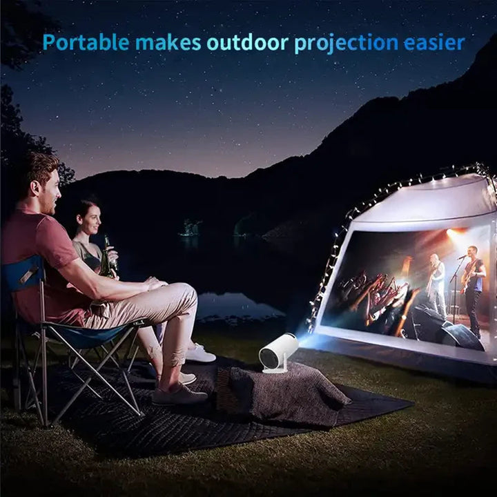 Lisslune | 4K portable projector, unleash cinematic brilliance anywhere - compact, powerful, and ready for any adventure