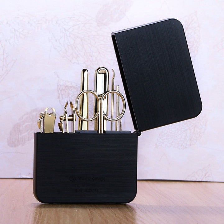 Lisslune | 7-Piece Manicure Kit, with 2 Nail Clippers, Beauty Scissors, Nail File, Ear Pick, for Fingernails & Toenails