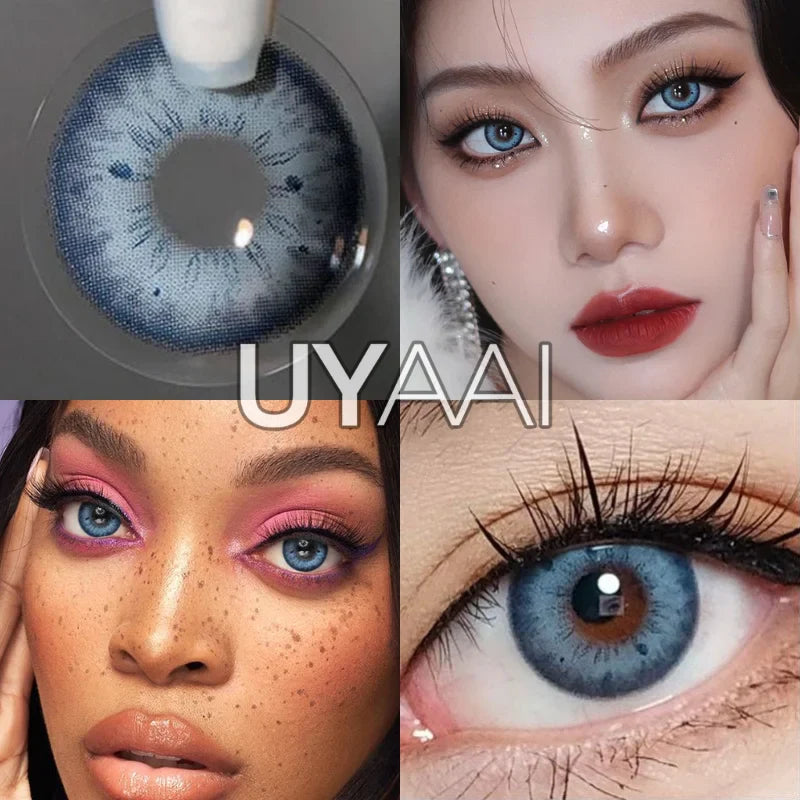 Rynx | 1 Pair Colored Contact Lenses for the Eyes Free Shipping Brown Lens Blue Lenses Gray Contact Lenses Fashion Lenses Korean Lenses