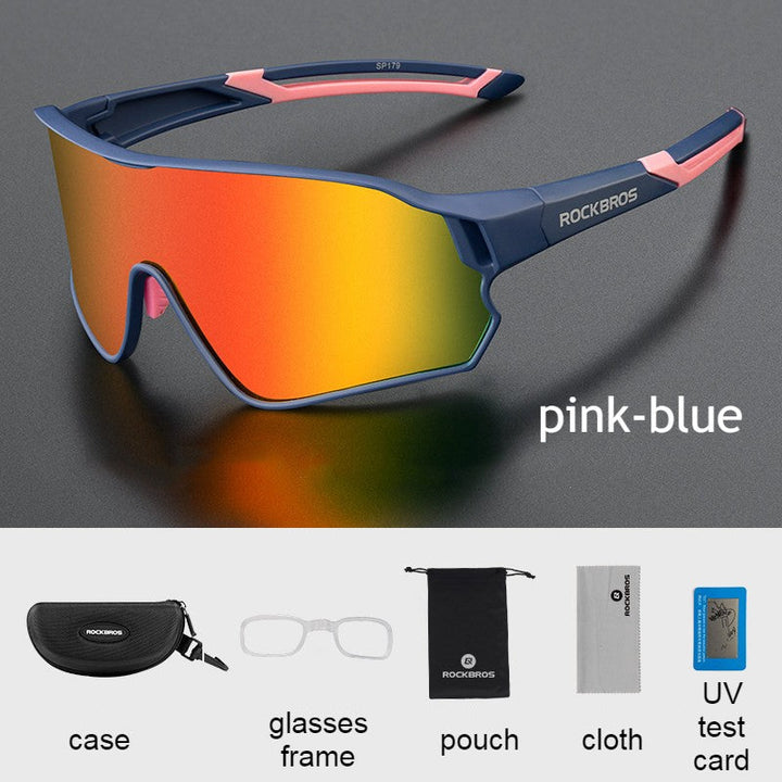 Lisslune | Cycling Glasses with Lightweight Design & UV Protection, for Cycling, Baseball, Running, Fishing, Golf, Driving