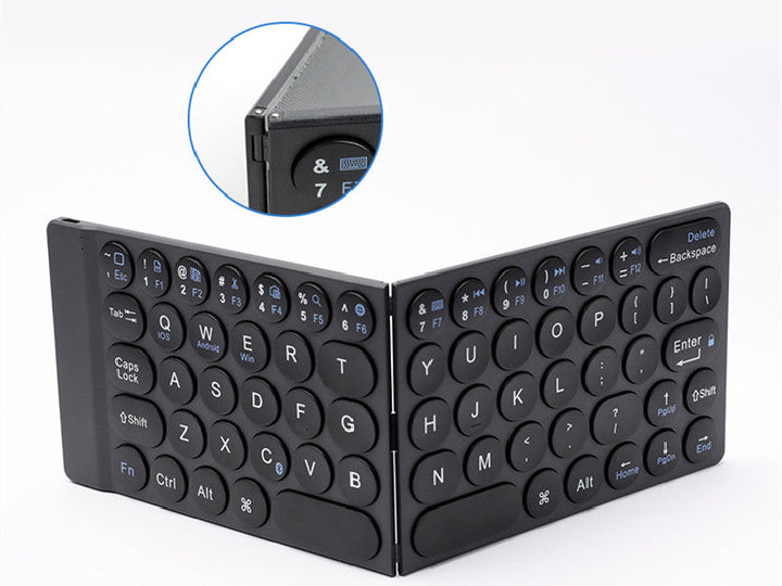 Lisslune | Portable Foldable Keyboard, with Ultra-slim & Lightweight Design, for Travel, Home, Office & More