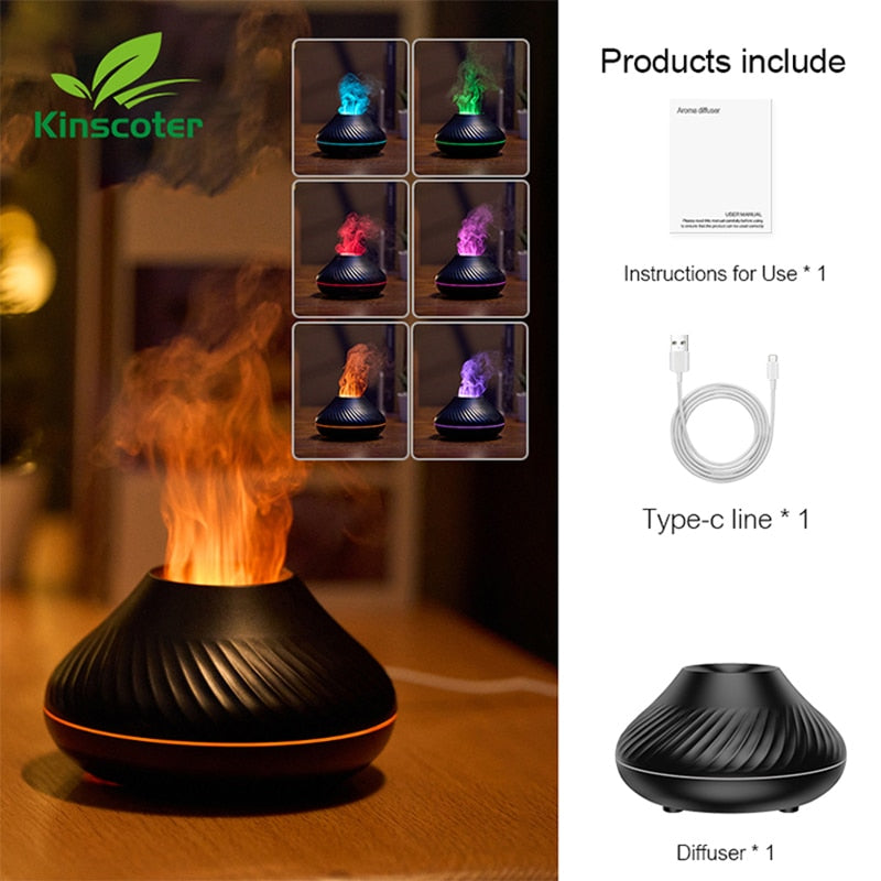 Lisslune | Luminous Volcano USB Humidifier Lamp