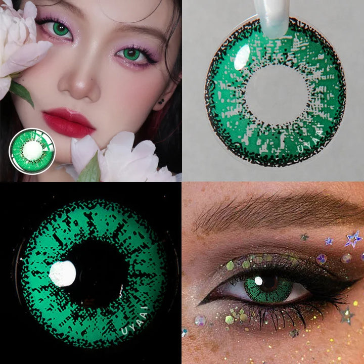 Rynx | 1Pair Halloween Lenses Colored Contact Lenses for Eyes Anime Lenses Cosplay Lenses Blue Lenses Purple Lenses Big Eyes Lens