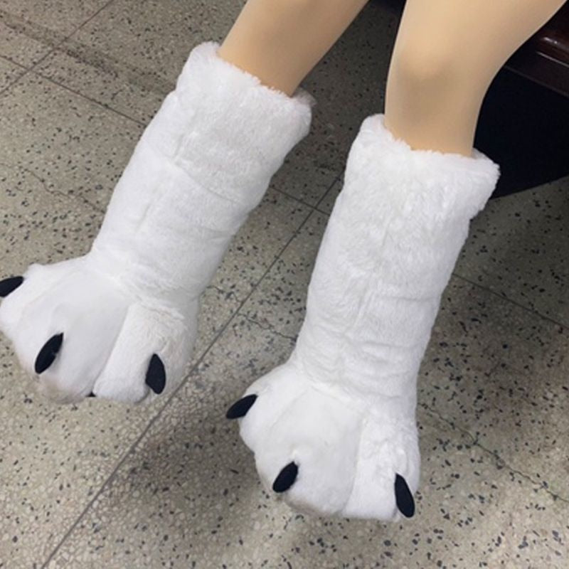 Lisslune | Bear Claw Winter Furry Slippers