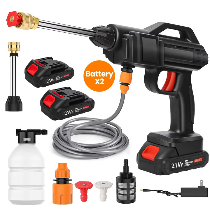 Lisslune | Cordless High Pressure Washer – Portable Jet Cleaner with Lithium Battery & Adjustable Nozzle