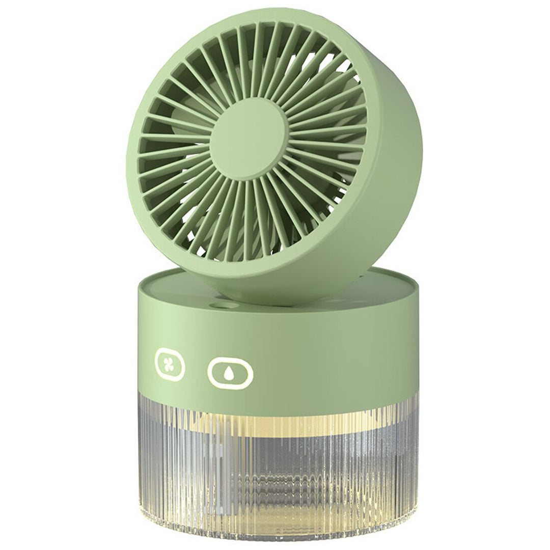 Lisslune | Mini Foldable USB Warm Light Spray Fan