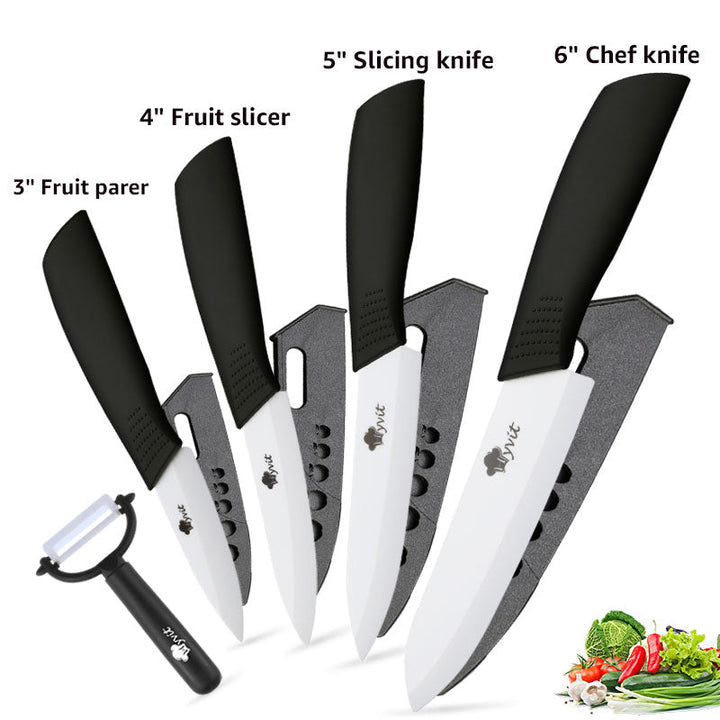 Lisslune | Ceramic Kitchen Chef Mastery Knife Set