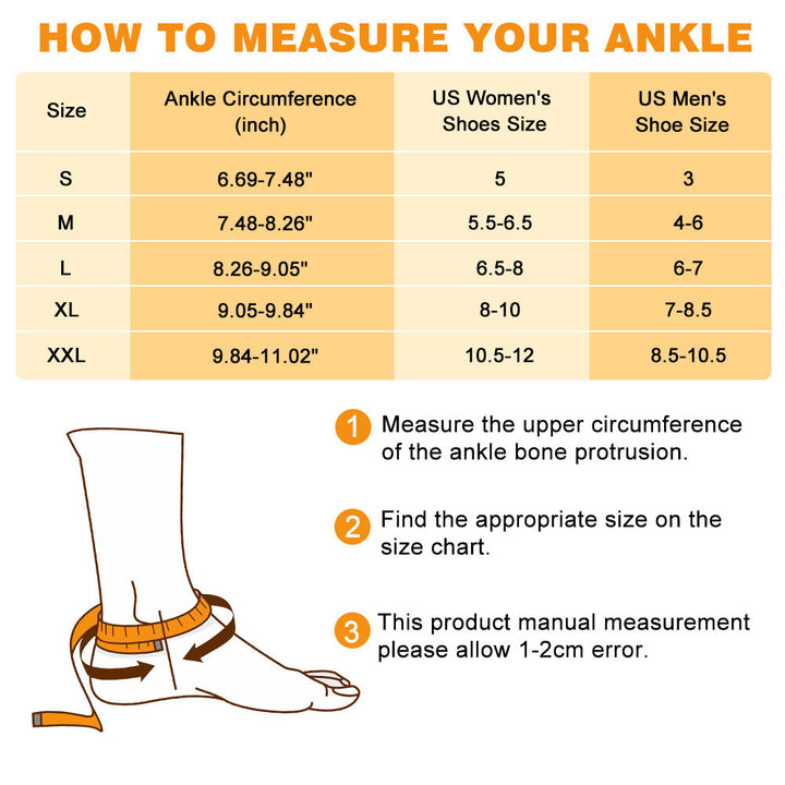 Lisslune | Adjustable Ankle Compression Sleeve Ankle Brace Care 2-Pack
