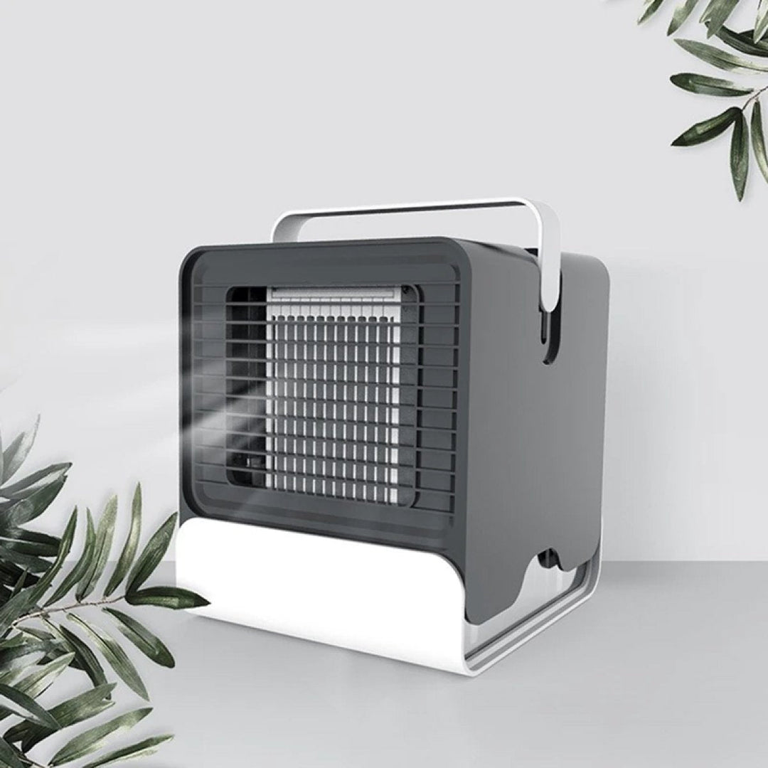 Lisslune | Portable Mini Air Conditioner | Ultra-Portable Car AC System, Quiet 4-Blade Design & Ideal for Home, Office, and Travel Use