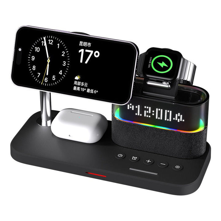 Lisslune | Magnetic wireless charging clock, sleek charging, time measurement, and comfort in one
