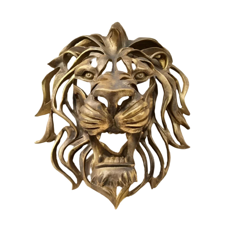 Lisslune | RegalRoar – Exquisite gilded lion head wall sculpture
