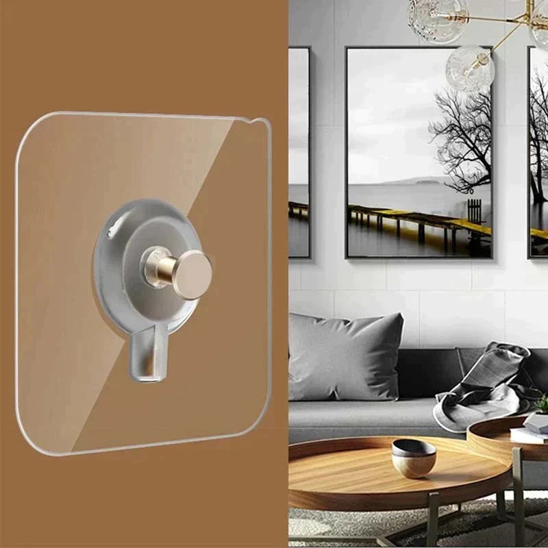 Lisslune | Self-adhesive wall hooks with thread | For secure hold and versatile use