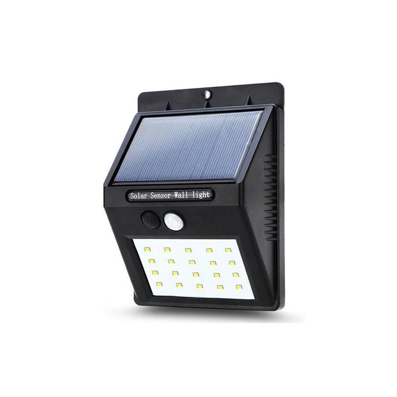 Lisslune | 20 LED Solar Lamps Outdoor, Super Bright Wall Light with Motion Sensor