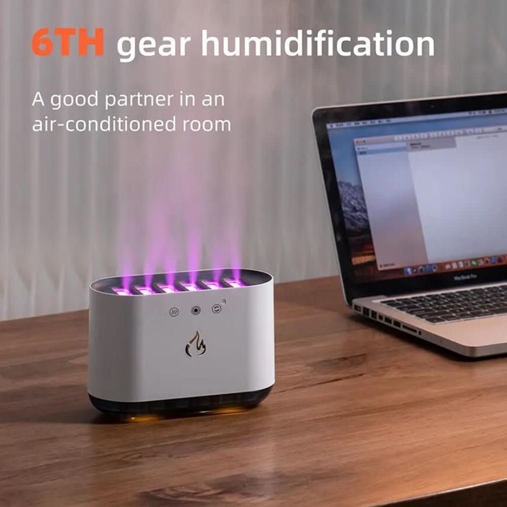 Lisslune | Humidifier with LED Colors & 6 Nozzle Moisture Distribution