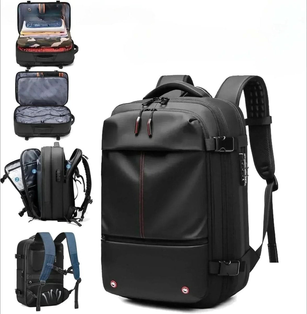 Lisslune | Compressible travel backpack with laptop compartment