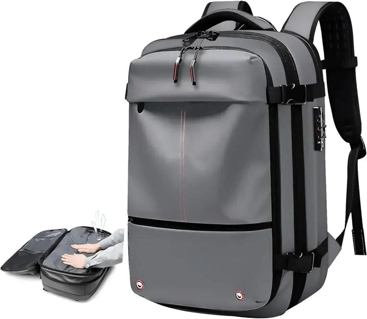 Lisslune | Compressible travel backpack with laptop compartment