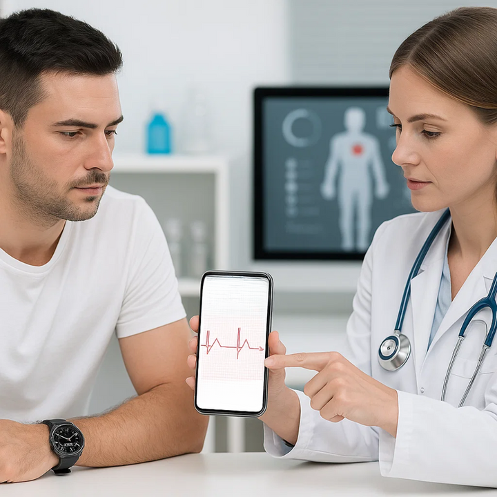 Lisslune | CardioSense – Medical ECG Smartwatch with Osram Sensor & 24/7 Health Monitoring