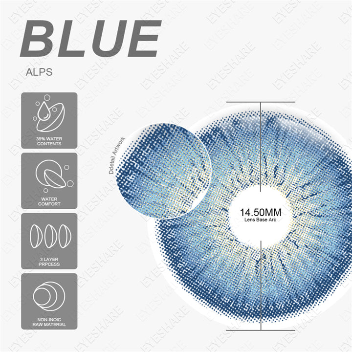 Rynx Alpine Blue 14.5mm 1 Pair | 1 Year