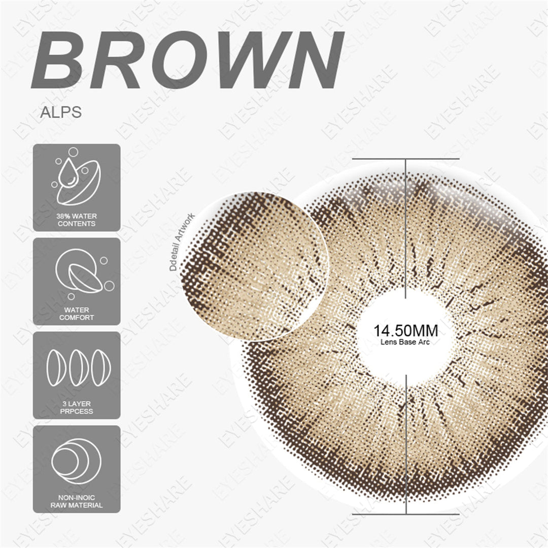 Rynx Alpine Brown 14.5mm 1 Pair | 1 Year