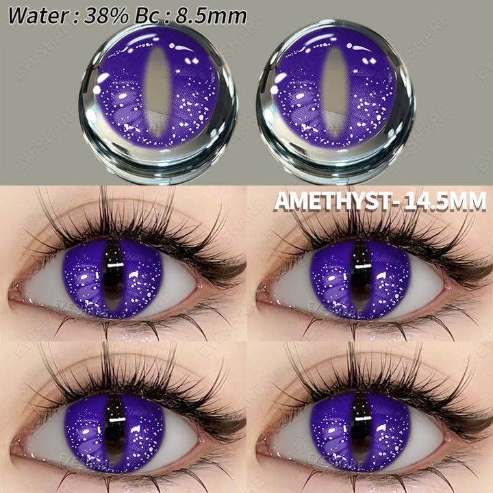 Rynx Cosplay Amethyst 14.5mm 1 Pair | 1 Year