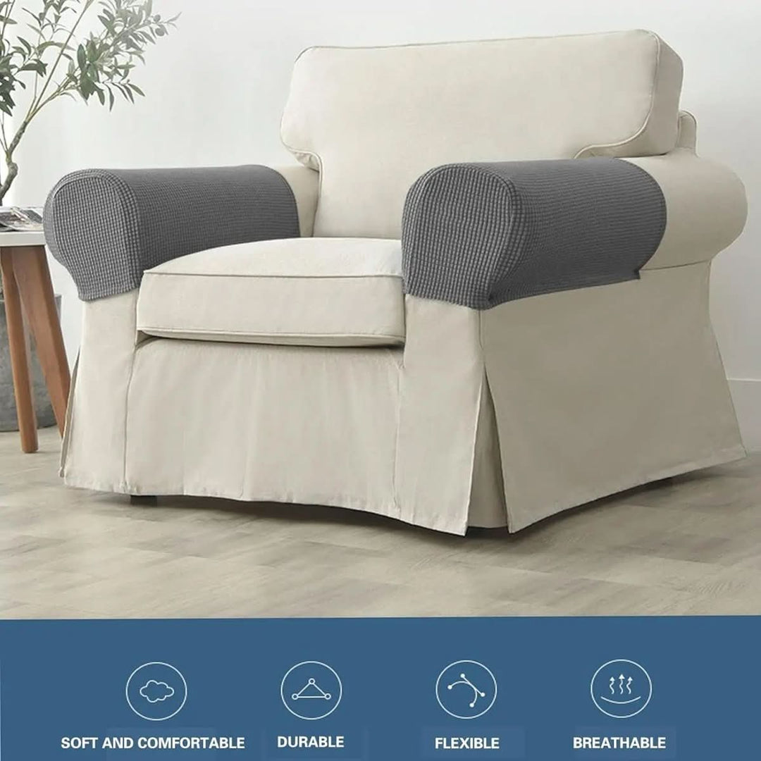 Lisslune | 2-piece waterproof armrest covers with jacquard design
