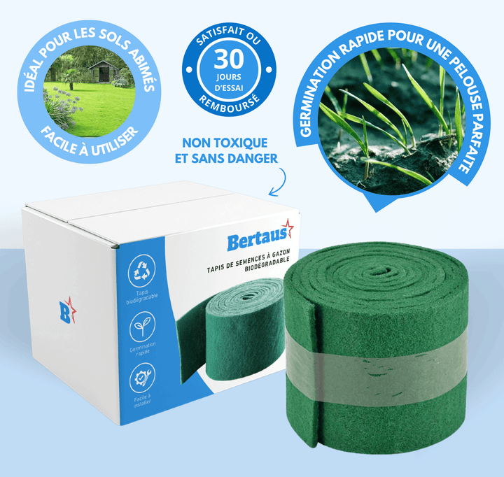 Lisslune | Biodegradable lawn seed mat