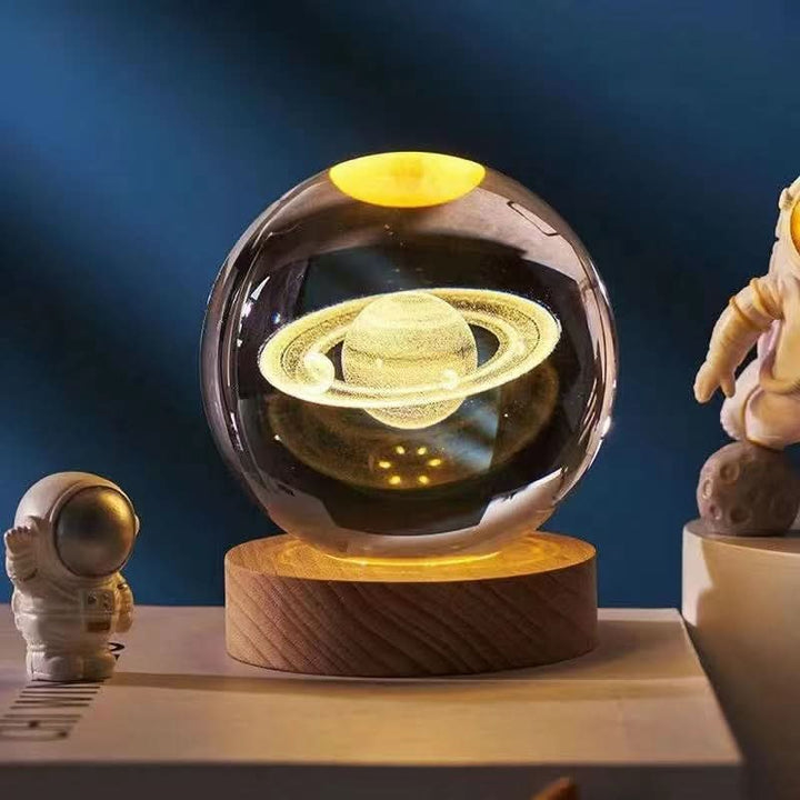 Lisslune | Elegant 3D LED Night Light with Sparkling Star Effect