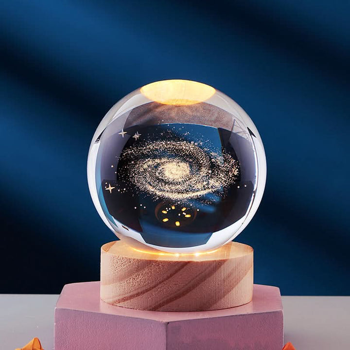 Lisslune | Elegant 3D LED Night Light with Sparkling Star Effect