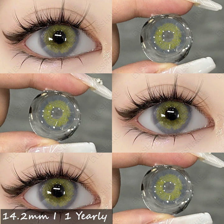 Rynx Aurora Yellow Gray 14.2mm 1 Pair | 1 Year