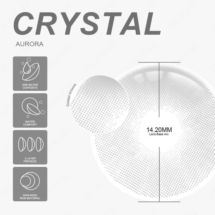 Rynx Aurora Crystal 14.2mm 1 Pair | 1 Year
