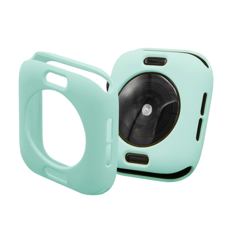 Lisslune | ENKAY Hat-Prince 2 in 1 TPU half-covered protective case + 3D full-screen PET curved heat-bending HD screen film for Apple Watch Series 5 & 4 40mm (Green)