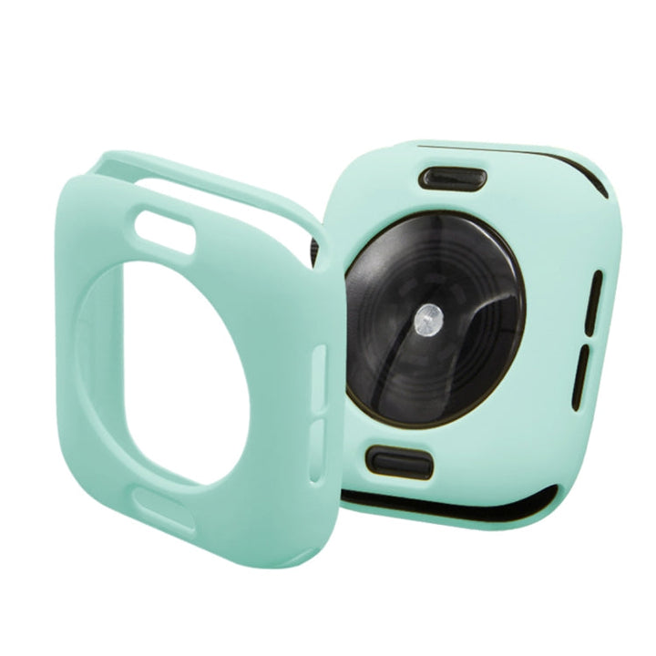 Lisslune | ENKAY Hat-Prince 2 in 1 TPU half-covered protective case + 3D full-screen PET curved heat-bending HD screen film for Apple Watch Series 5 & 4 40mm (Green)