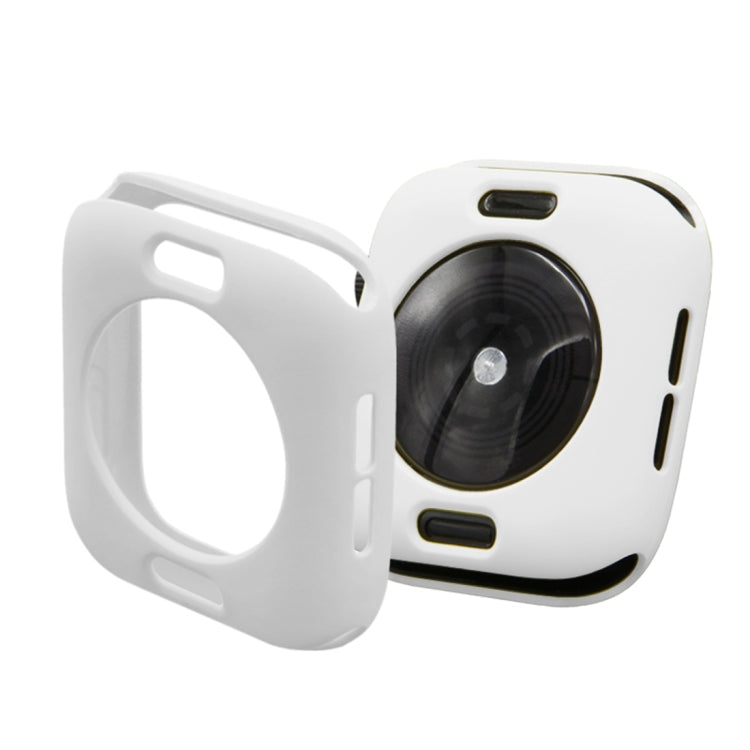 Lisslune | ENKAY Hat-Prince 2 in 1 TPU semi-closed protective case + 3D full screen PET curved heat bend HD screen protector for Apple Watch Series 5 & 4 40mm (White)
